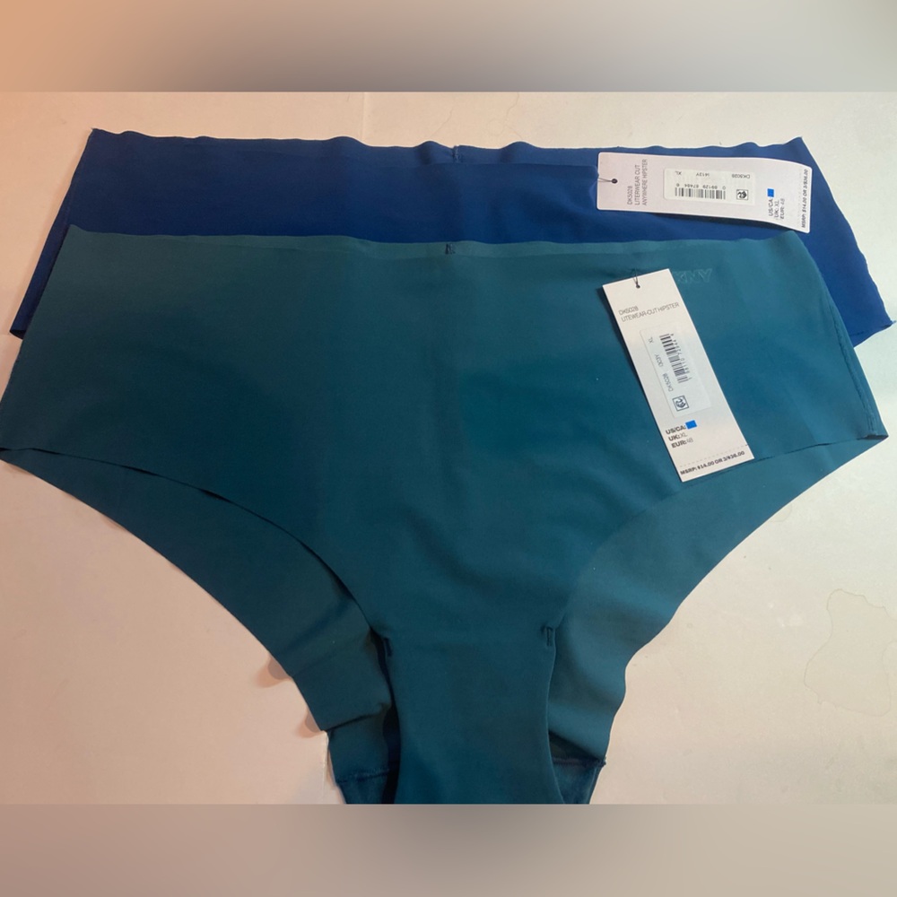 DKNY TEAL Green or blue XL literwear hipster panties